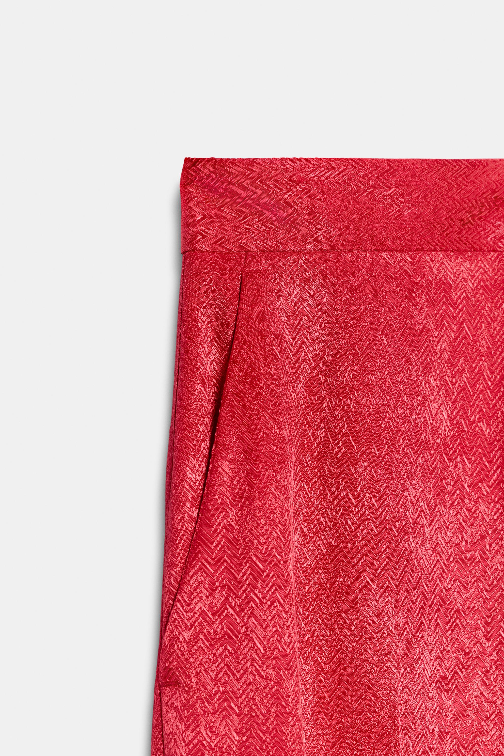 PANTALON DROIT JACQUARD